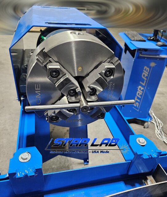 Close-up of Rota-Cut chuck jaws